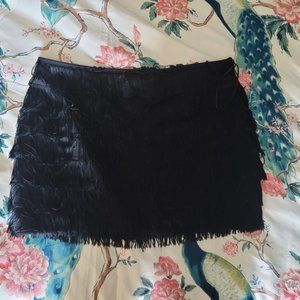Flapper fringe MNG mini skirt size 10
